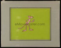 2m033 PINK PANTHER matted animation cel '70s great cartoon image of him pointing finger!