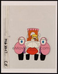 2m079 NEW ADVENTURES OF MIGHTY MOUSE & HECKLE & JECKLE animation cel '80s Pearl Pureheart in car!
