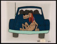 2m065 WACKY RACES animation cel '60s Hanna-Barbera, wacky cartoon image of Muttley on car!