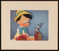 2m449 PINOCCHIO set of 4 13x15 art prints '40 Disney, from world premiere, in deluxe folder!