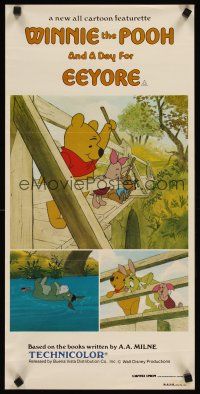 2m172 WINNIE THE POOH & A DAY FOR EEYORE Aust daybill '83 great images with Rabbit & Piglet!