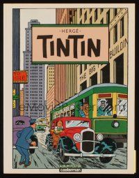 2m434 TINTIN French softcover book '86 contains great comic cartoon art prints by Herge!