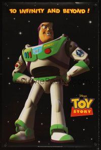 2m807 TOY STORY English commercial poster '96 Buzz Lightyear, To infinity & beyond, Disney/Pixar!