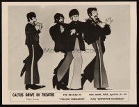 2m412 YELLOW SUBMARINE herald '69 wonderful cartoon image of Beatles John, Paul, Ringo & George!