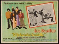 2m445 YELLOW SUBMARINE Mexican LC '68 Beatles John, Paul, Ringo & George, great cartoon images!