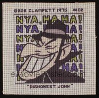 2m447 DISHONEST JOHN 11.75x12 cross stitch pattern '75 the cartoon villain from Beany and Cecil!