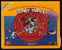 2m406 LOONEY TUNES set of 3 trading card albums '90s cool Upper Deck cartoon baseball cards!
