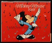 2m422 MICKEY MOUSE 1988 CALENDAR calendar '88 different images of Disney's famous mouse!
