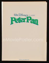 2m338 PETER PAN presskit R89 Walt Disney animated cartoon fantasy classic!