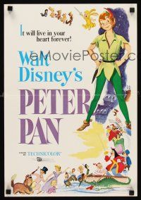 2m774 PETER PAN special 14x21 R76 Disney cartoon fantasy classic, great full-length art!