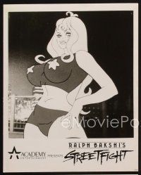 2m646 COONSKIN 3 video 8x10 stills + color brochure '75 Ralph Bakshi cartoon, Street-Fight!