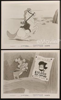 2m650 LONE CHIPMUNKS 3 8x10 stills '54 Disney, great cartoon images of Chip 'n' Dale + Black Pete!