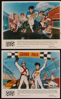 2m653 NEW ADVENTURES OF SPEED RACER 3 color TV 8x10 stills '93 cool car racing cartoon!