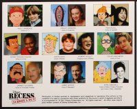 2m595 RECESS: SCHOOL'S OUT 6 8x10 stills '01 cool cartoon images & voice cast photos!