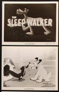 2m597 SLEEP WALKER 7 8x10 stills '42 great Walt Disney cartoon short starring Pluto!