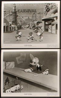 2m598 STRAIGHT SHOOTERS 6 8x10 stills '47 Disney, great cartoon images of Donald Duck with nephews!