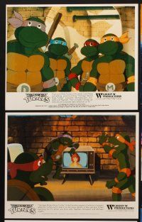 2m567 TEENAGE MUTANT NINJA TURTLES 8 color TV 8x10 stills '87 great cartoon images!
