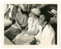 2m463 WALT DISNEY 8x10 still '34 with his wife in Honolulu learning about America's coast defense!