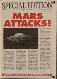 2m424 MARS ATTACKS! Australian herald '96 directed by Tim Burton, great newspaper-like content!
