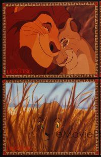 2m102 LION KING 8 LCs '94 classic Disney cartoon set in Africa, great images!