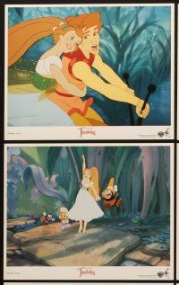 2m569 THUMBELINA 8 8x10 mini LCs '94 Don Bluth animation, cartoon images of fantasy characters!