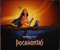 2m384 POCAHONTAS program book '95 Walt Disney, Native American Indians, great cartoon image in canoe