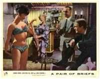 2p776 PAIR OF BRIEFS English LC '62 Bill Kerr & Standing ogle barely-dressed sexy Amanda Barrie!