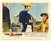 2p255 ALAMO LC #6 '60 c/u of Laurence Harvey as William Travis with Richard Widmark as Jim Bowie!