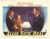 2p260 ALIAS NICK BEAL LC #6 '49 Ray Milland must murder Thomas Mitchell for Audrey Totter's love!