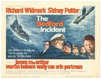 2p296 BEDFORD INCIDENT TC '65 Richard Widmark, Sidney Poitier, cool cast, ship & submarine art!