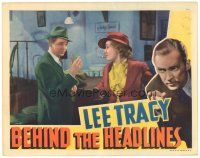 2p298 BEHIND THE HEADLINES LC '37 close up of Lee Tracy holding glass & talking to Diana Gibson!