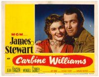2p354 CARBINE WILLIAMS LC #5 '52 best romantic close up of James Stewart & smiling Jean Hagen!