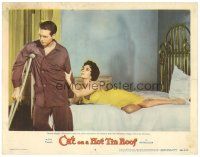 2p360 CAT ON A HOT TIN ROOF LC #5 '58 Paul Newman remains cold to sexy wife Elizabeth Taylor!
