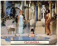 2p379 CLEOPATRA roadshow LC '63 Elizabeth Taylor in bath with two attendants in the background!