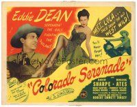 2p032 COLORADO SERENADE TC '46 cowboy Eddie Dean sings for sexy full-length Abigail Adams!!