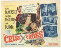 2p037 CRISS CROSS TC '48 Burt Lancaster, Yvonne De Carlo, Dan Duryea, Robert Siodmak film noir!