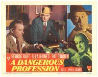 2p420 DANGEROUS PROFESSION LC #5 '49 Pat O'Brien watches sad George Raft hang up the phone!
