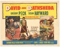 2p043 DAVID & BATHSHEBA TC '51 Biblical Gregory Peck broke God's commandment for Susan Hayward!