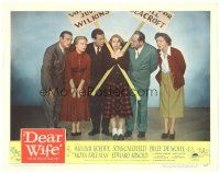 2p429 DEAR WIFE LC #7 '50 portrait of William Holden, Joan Caulfield, Edward Arnold & top cast!