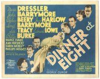 2p001 DINNER AT 8 TC '34 sexy Jean Harlow in one of the most classic all-star romantic comedies!
