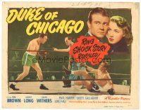 2p049 DUKE OF CHICAGO TC '49 boxer Tom Brown fighting in the ring, shock story revealed!