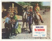 2p462 EL DORADO LC #5 '66 John Wayne on horseback rides through village!