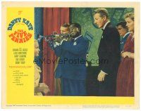 2p488 FIVE PENNIES LC #7 '59 Bel Geddes & Danny Kaye watches Louis Armstrong play the trumpet!