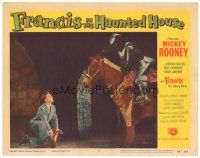 2p498 FRANCIS IN THE HAUNTED HOUSE LC #8 '56 Mickey Rooney kneeling in front of knight on horse!