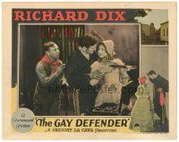 2p514 GAY DEFENDER LC '27 Richard Dix shows sexy Thelma Todd his long pistol, but he wants more!