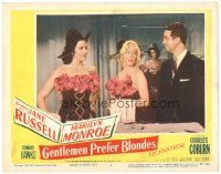 2p517 GENTLEMEN PREFER BLONDES LC #4 '53 sexy Marilyn Monroe, Jane Russell & Tommy Noonan!