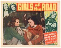 2p529 GIRLS OF THE ROAD LC '40 close up of young bad girl hobos Ann Dvorak & Helen Mack!