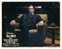 2p534 GODFATHER PART II LC #8 '74 best close up of Al Pacino as the new head of the family!