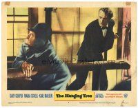 2p560 HANGING TREE LC #8 '59 Delmer Daves, great c/u of Gary Cooper in tuxedo beating up bad guy!