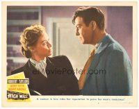 2p574 HIGH WALL LC #6 '48 Robert Taylor stares at Audrey Totter who risked her reputation for him!